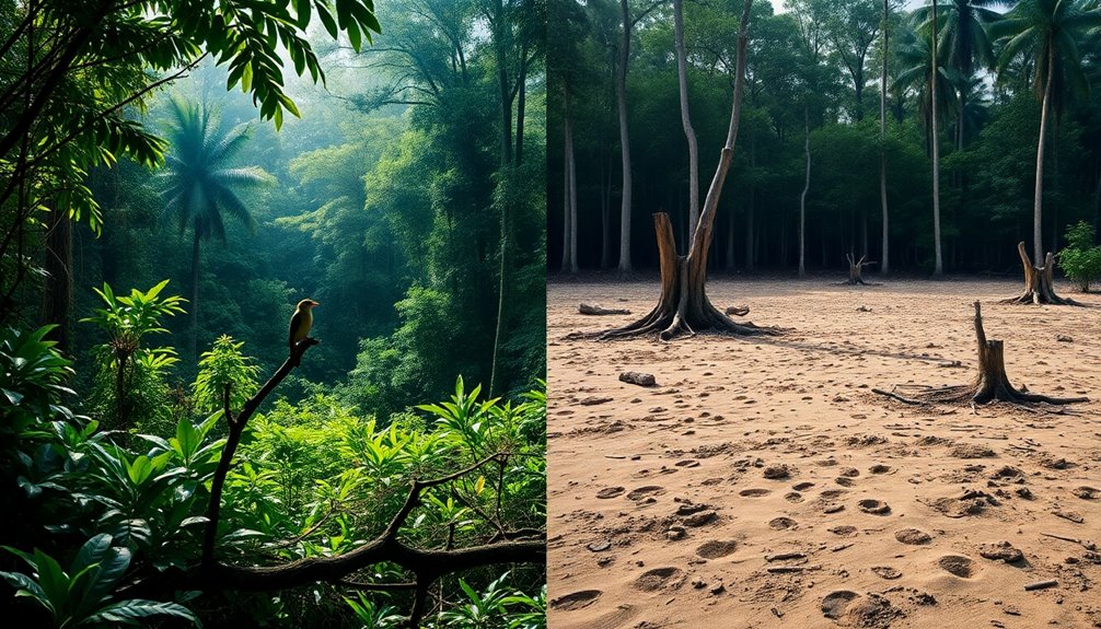 deforestation reduces biodiversity significantly