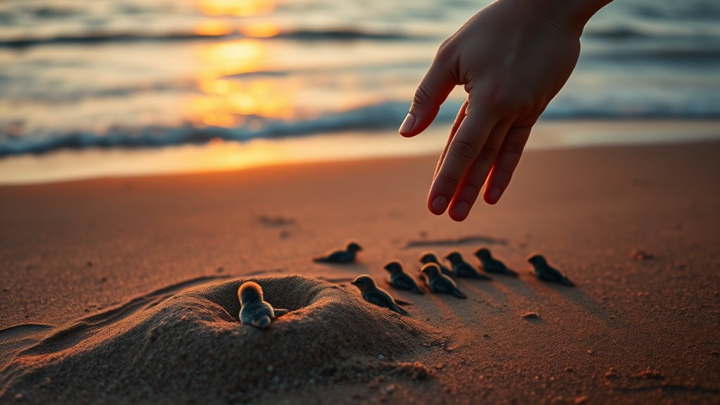 sea turtle nesting and release