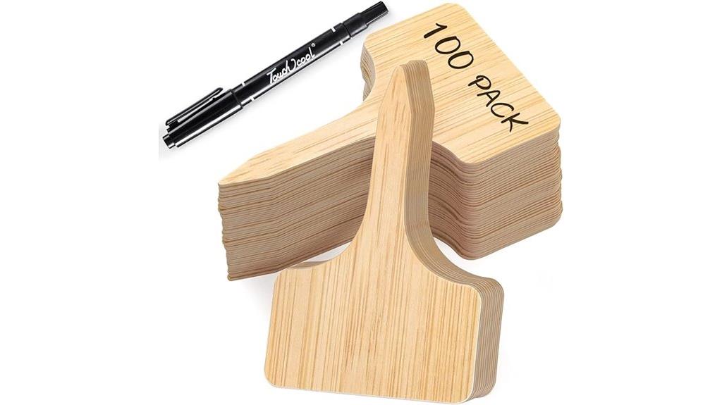 100 plant labels set