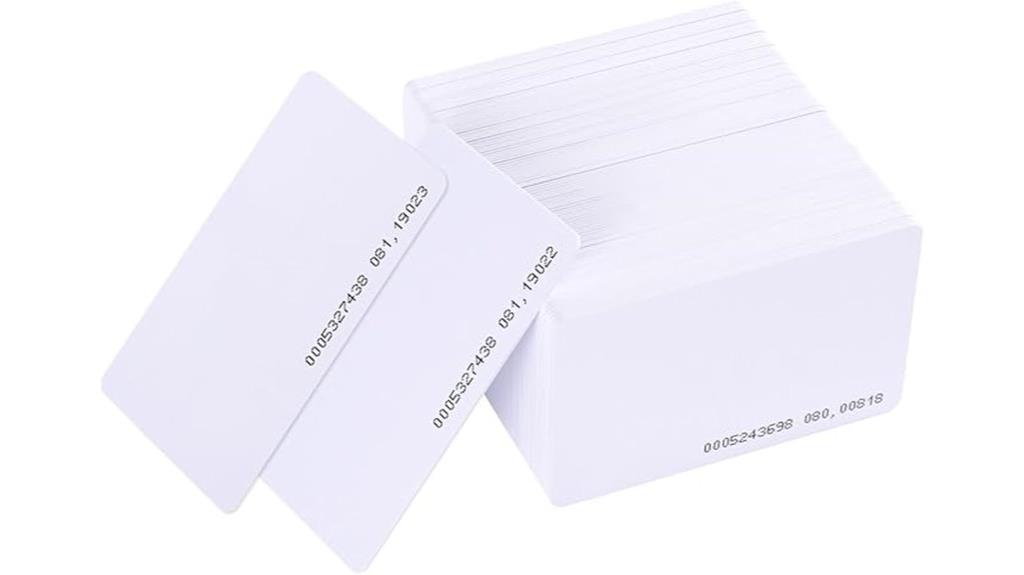 100 rfid entry cards