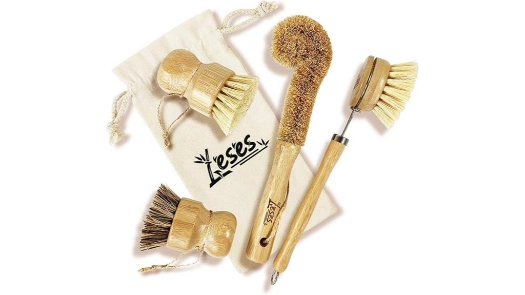 bamboo kitchen dish brush