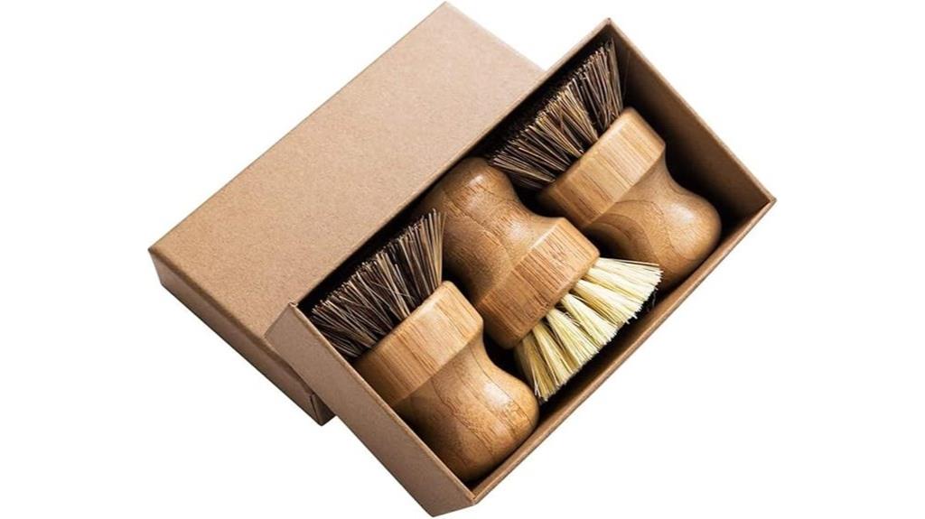 bamboo mini dish scrubbers