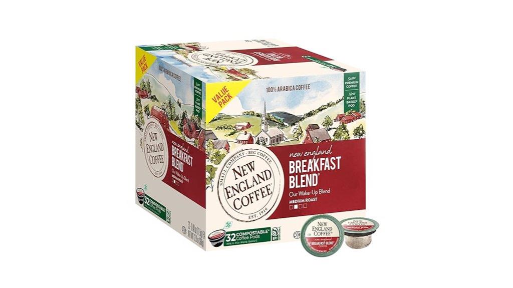 breakfast blend single serve pods