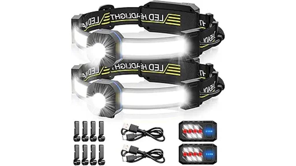 bright waterproof rechargeable headlamp