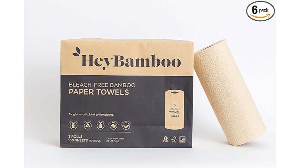 brown bamboo paper towels