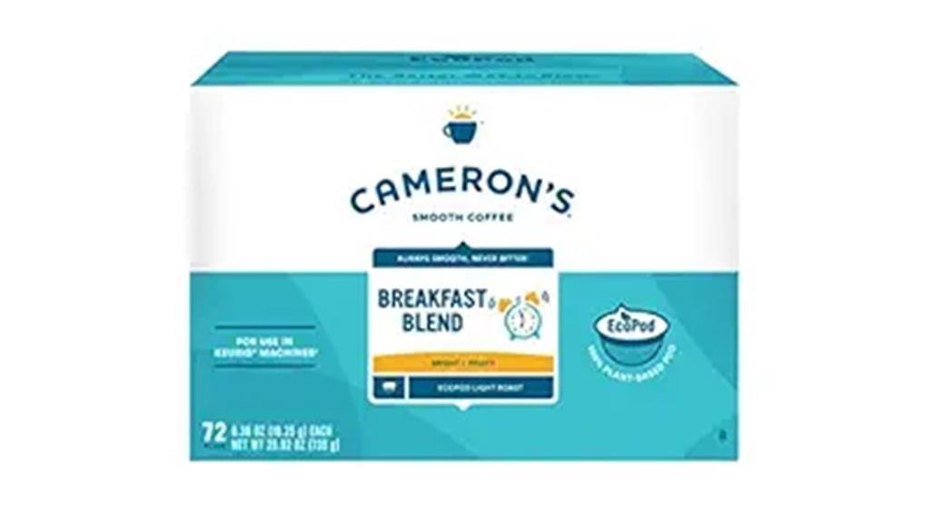 camerons breakfast coffee pods