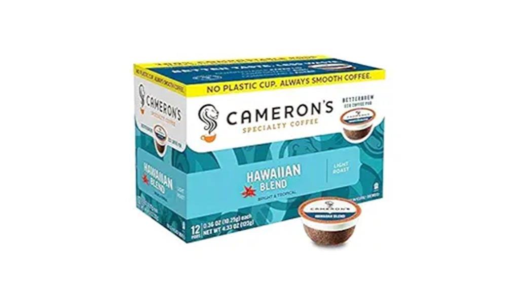 camerons kona coffee pods