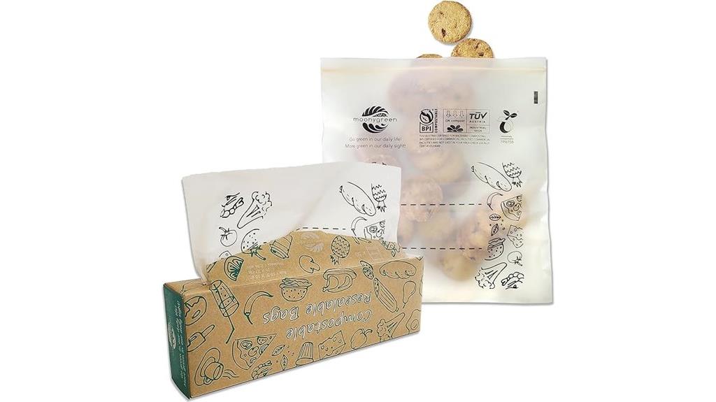 compostable large freezer bags