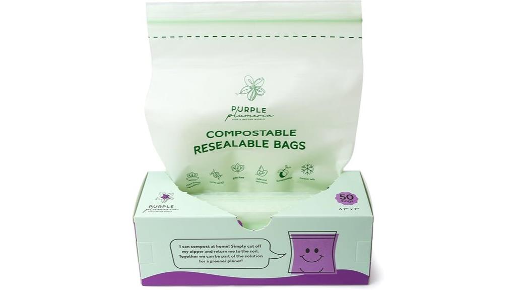 compostable resealable food bags