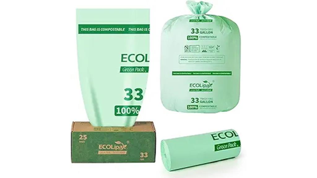 compostable trash bags pack