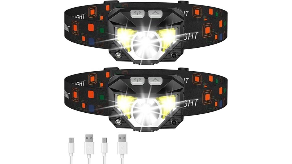 dual rechargeable led headlamps