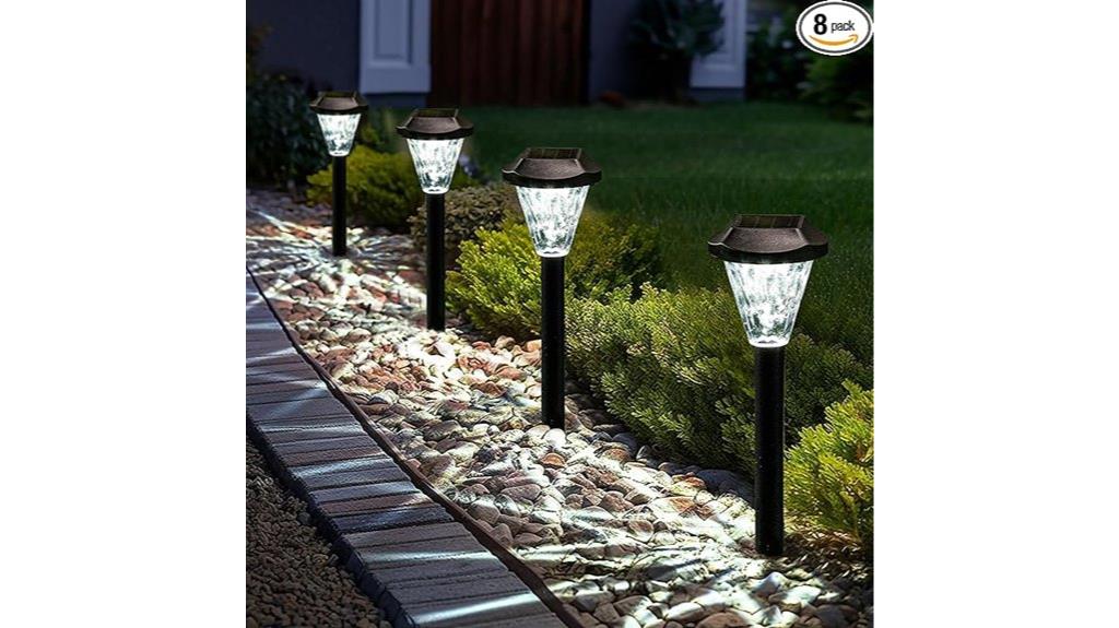 eight solar outdoor lights