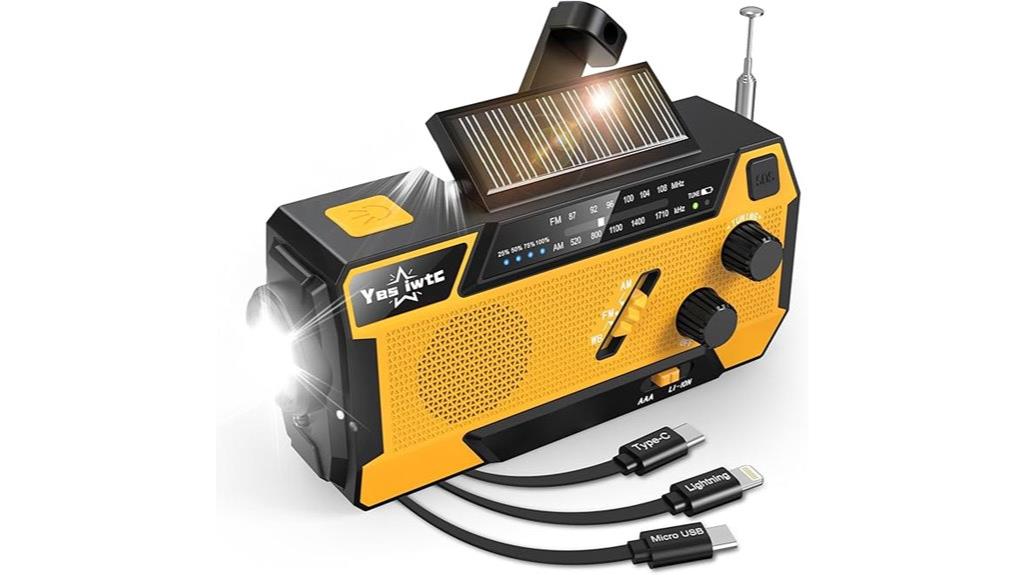 emergency radio with solar
