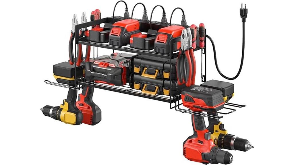 garage tool storage with charging