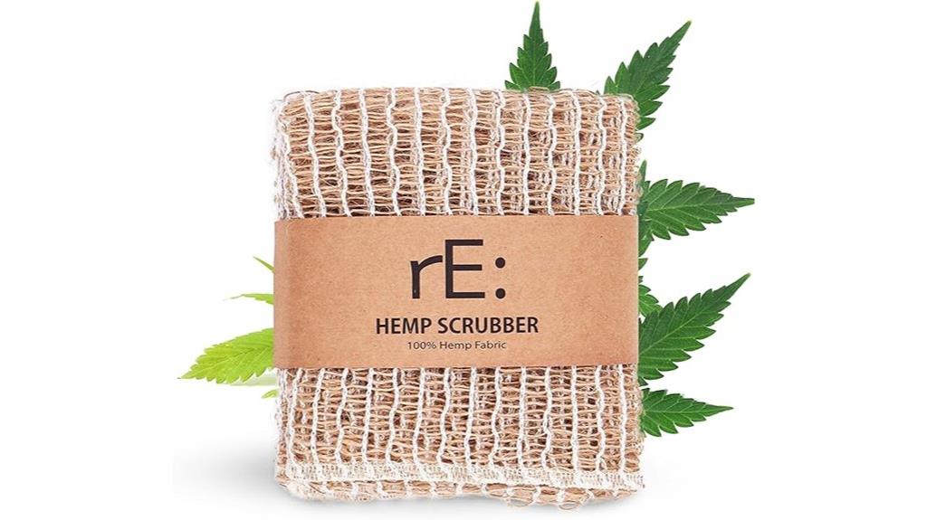hemp bath scrubber set