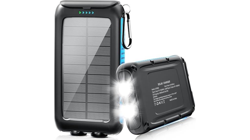 high capacity waterproof solar charger