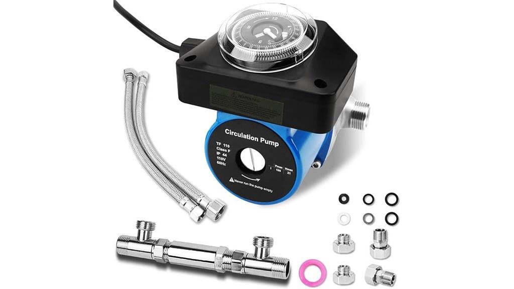 hot water pump timer