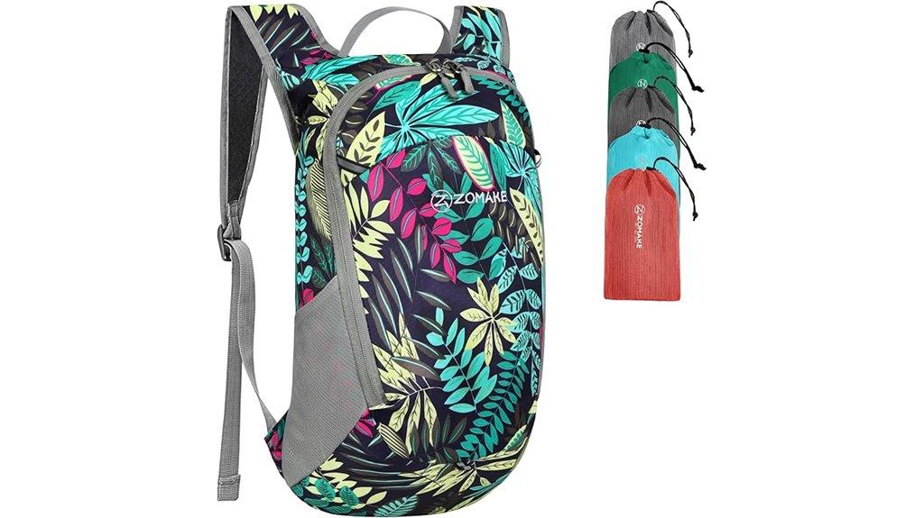 lightweight packable colorful backpack