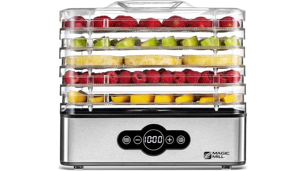 magic mill dehydrator with 5 trays