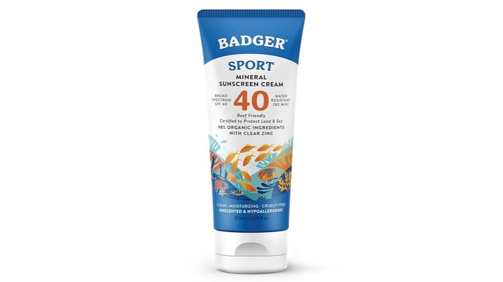 mineral spf 40 sunscreen