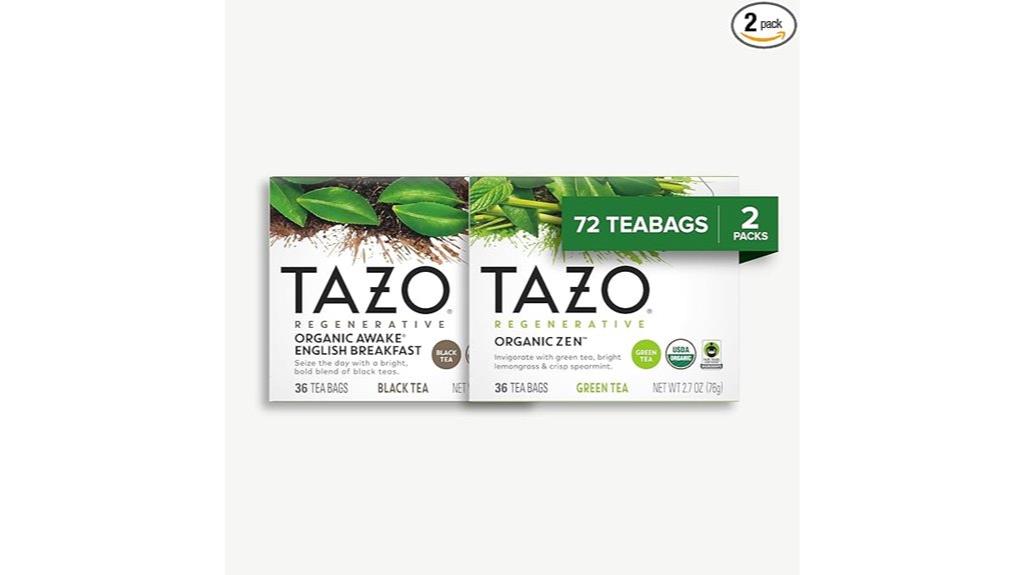 organic green black tea