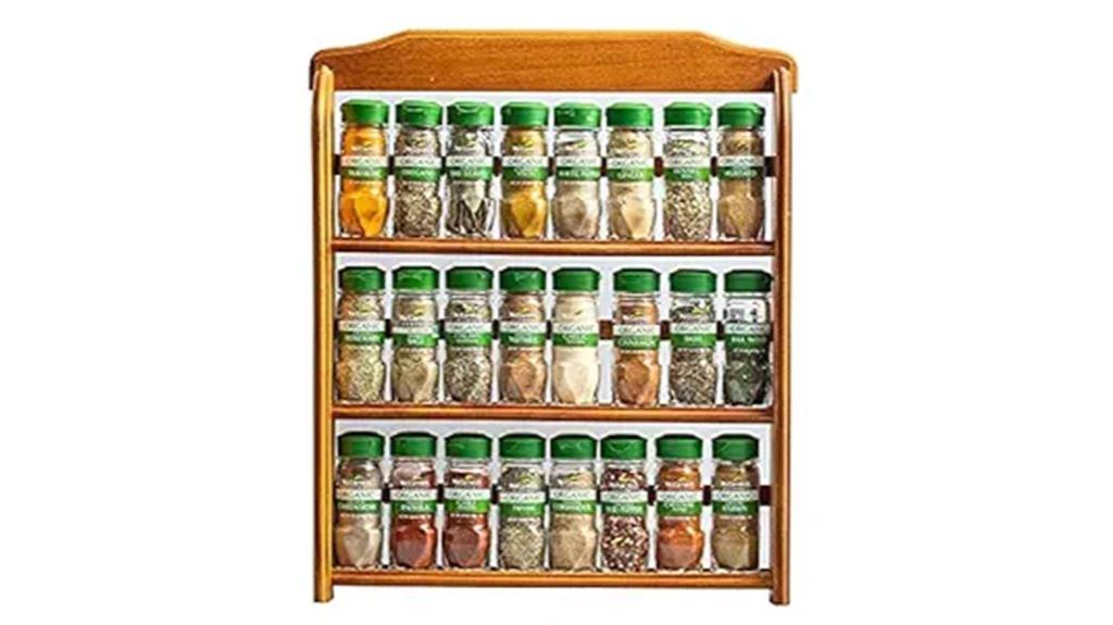 organic spice rack organizer