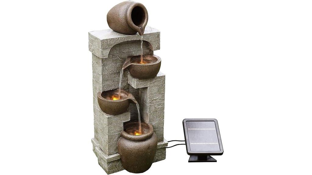 outdoor water fountain features