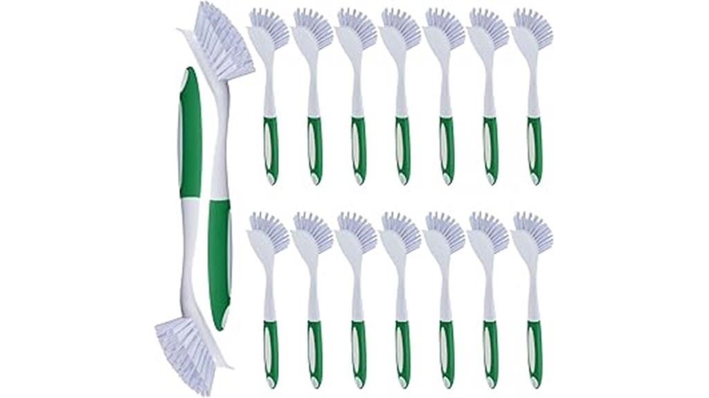 pack of green dish brushes