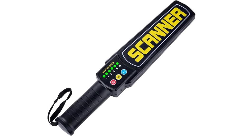 portable battery powered metal detector