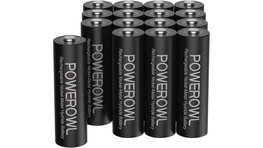 powerowl 16 rechargeable batteries