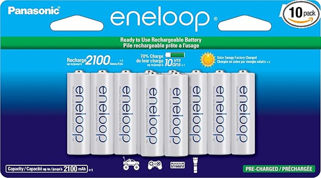 rechargeable aa batteries pack
