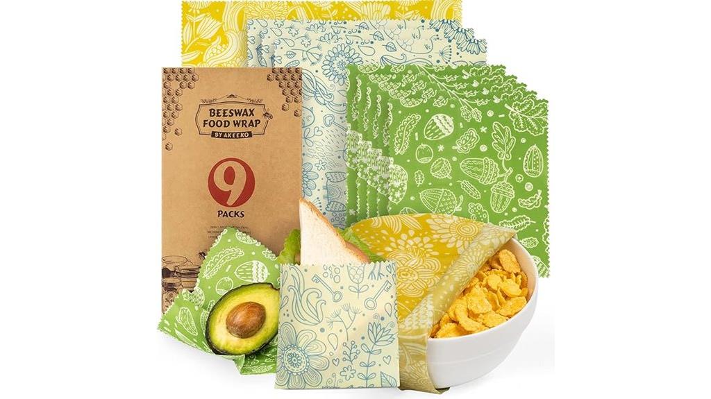 reusable beeswax food wraps