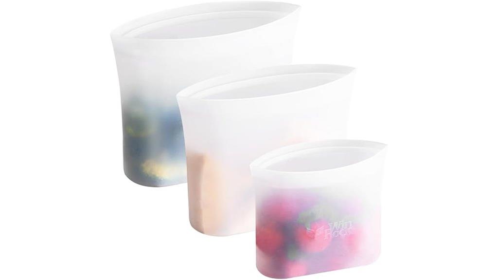 silicone bags 3 pack