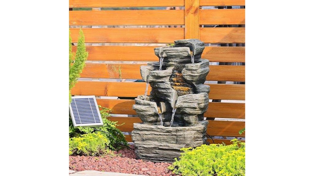 six tier outdoor fountain
