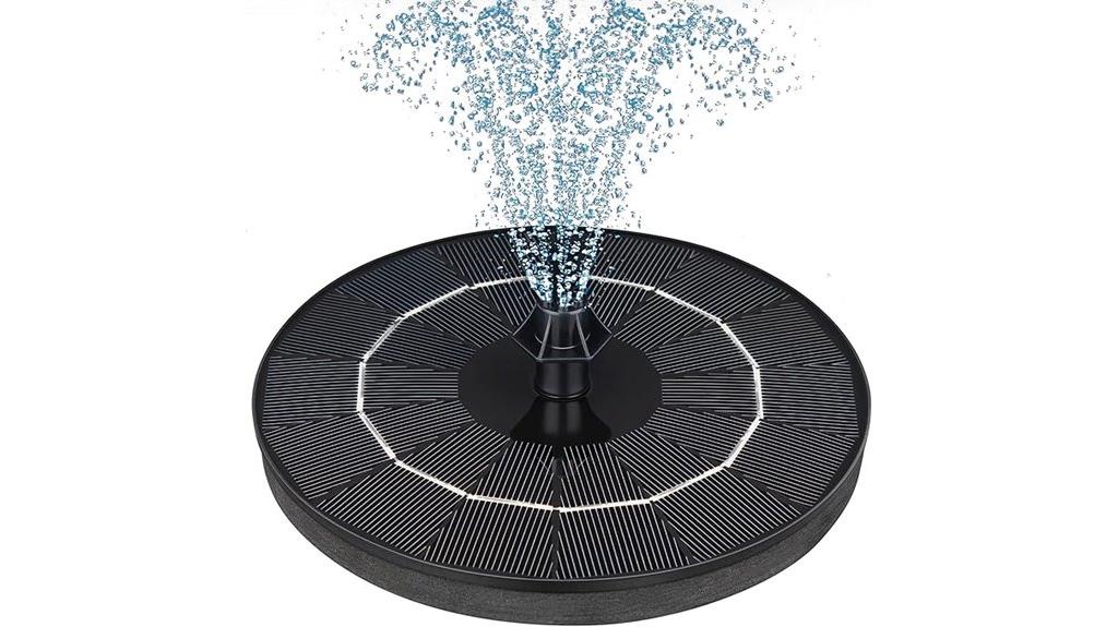 solar fountain with nozzle