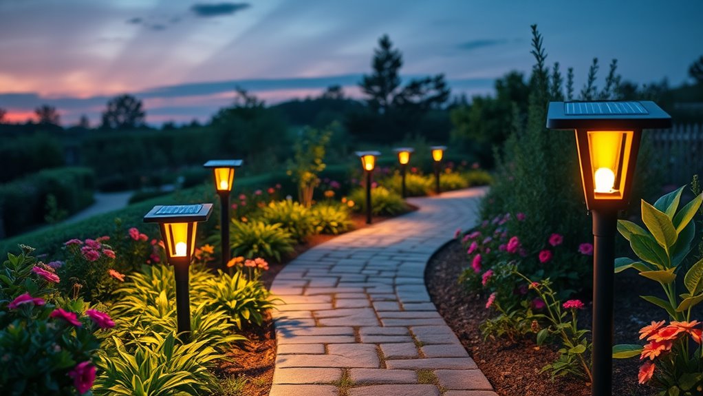 solar lights brightness durability modes