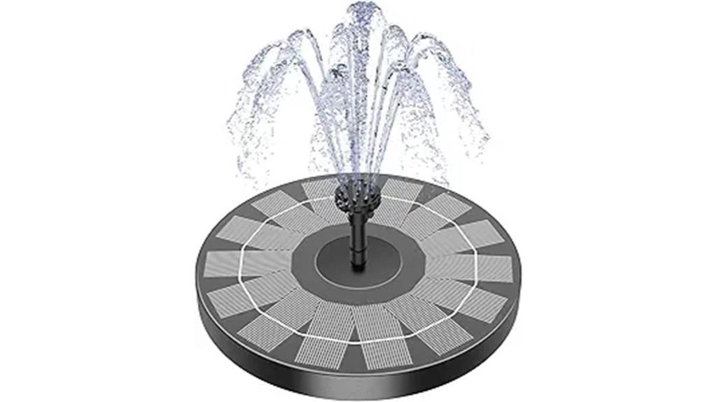 solar powered bird fountain