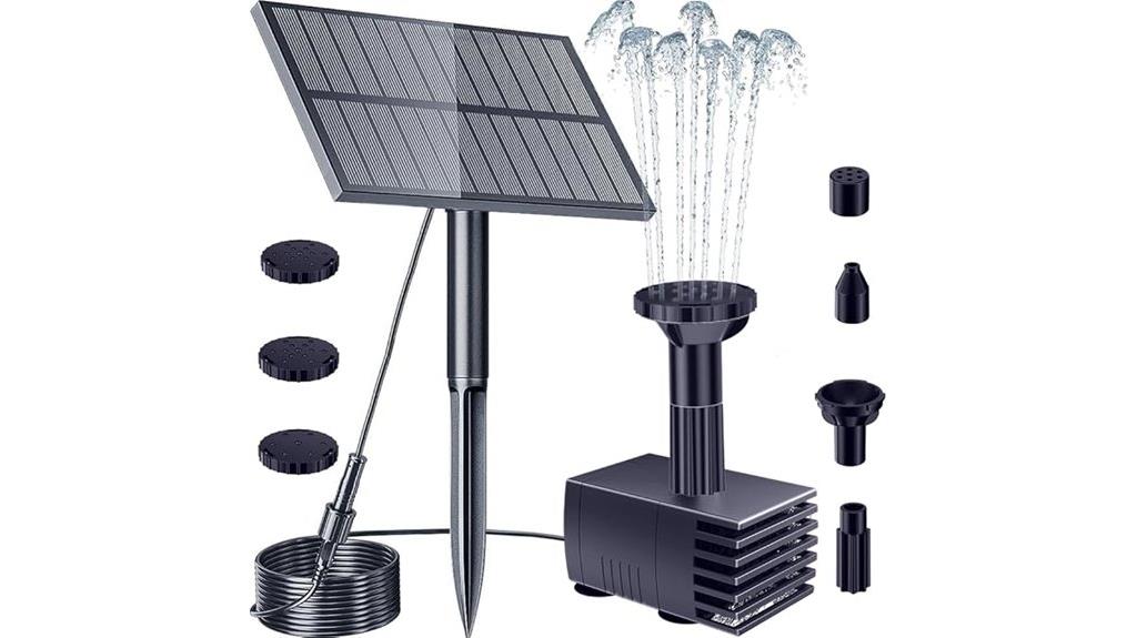 solar powered outdoor water pump