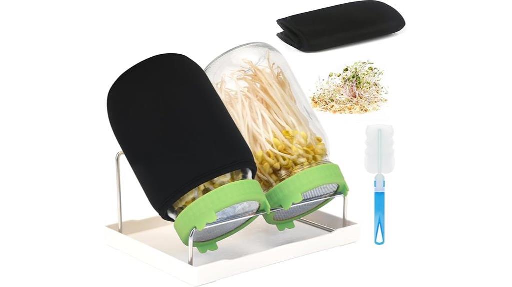 sprout kit with mason jars