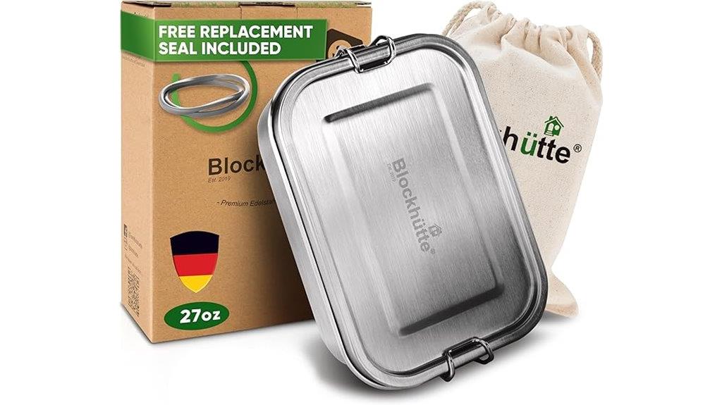stainless steel 3 compartment lunchbox