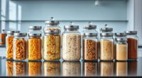 top glass food storage sets