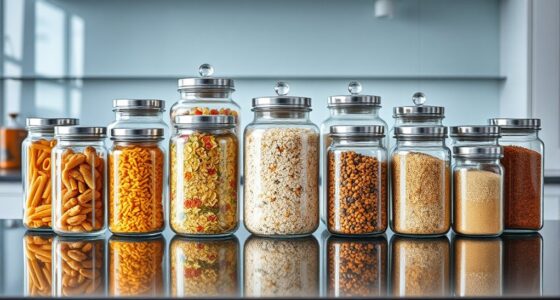 top glass food storage sets