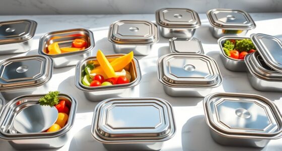 top stainless steel food containers