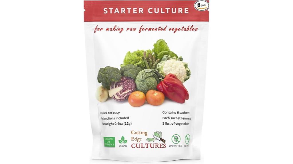 vegetable starter culture pouches