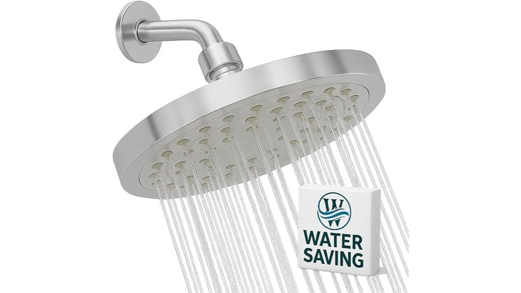 water efficient shower head