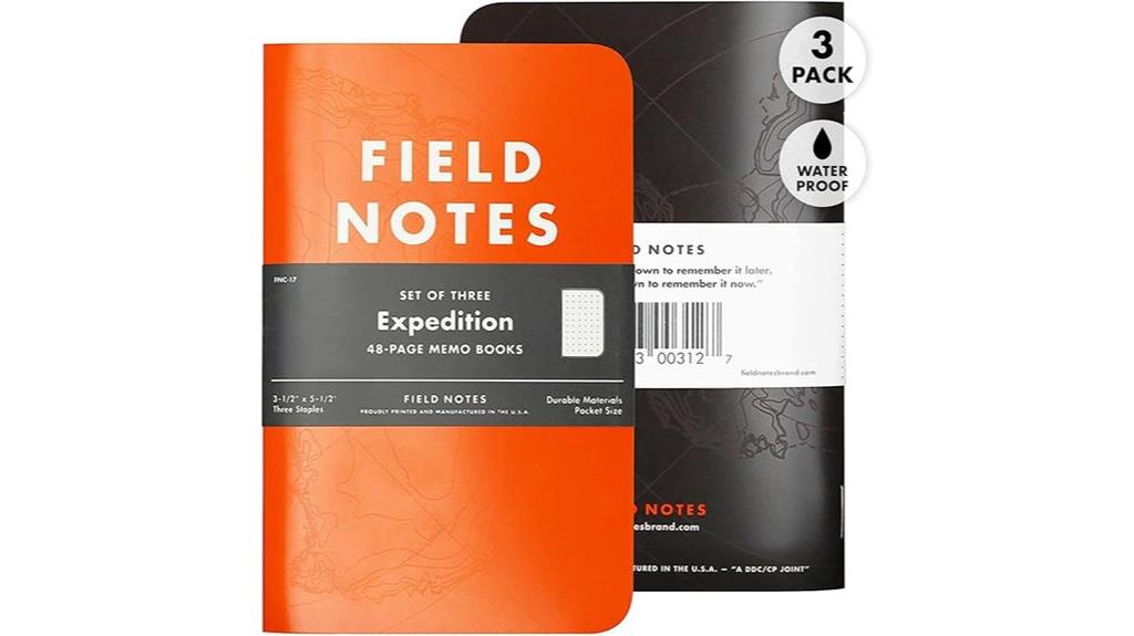 waterproof expedition field notebooks