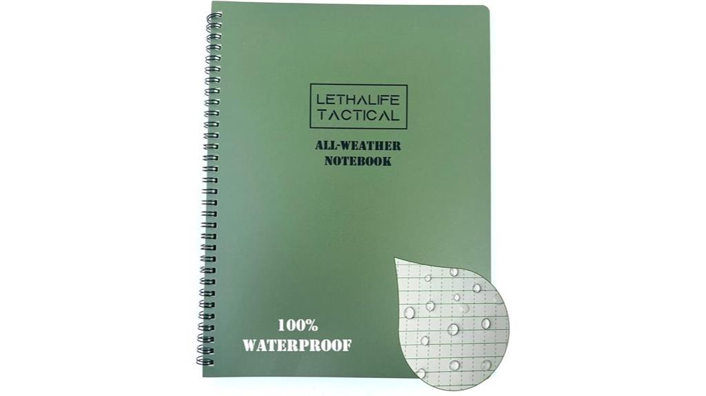 waterproof full size notebook