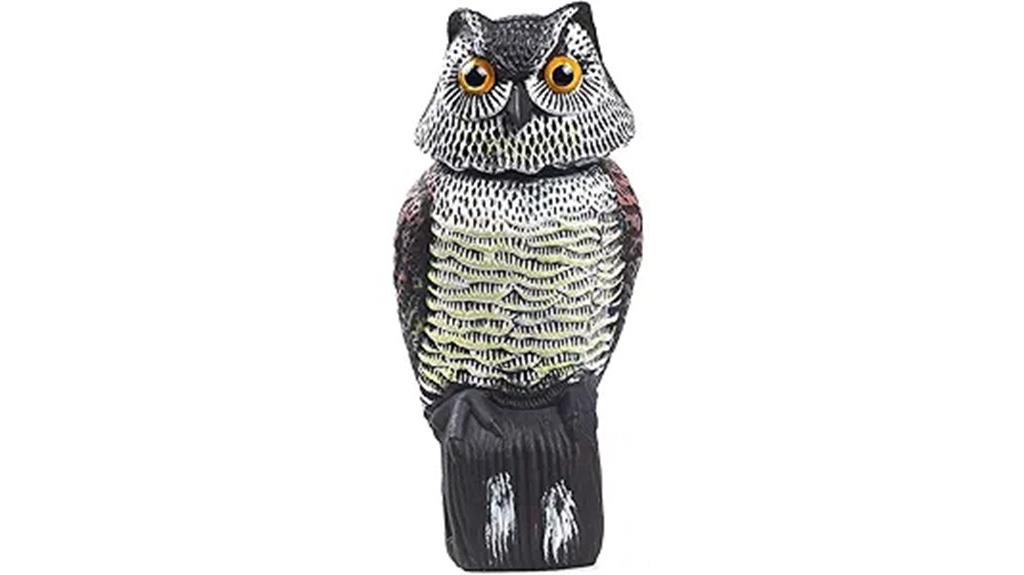 waterproof rotating owl decoy