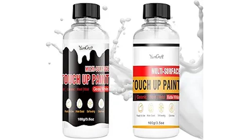 white touch up paint set