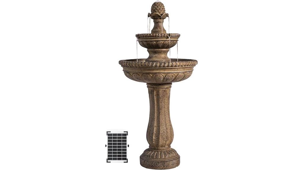 xbrand 39 solar fountain